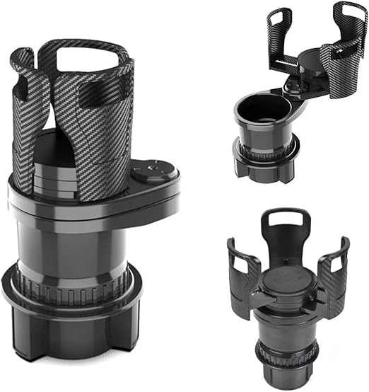 Adjustable car cup holder expander