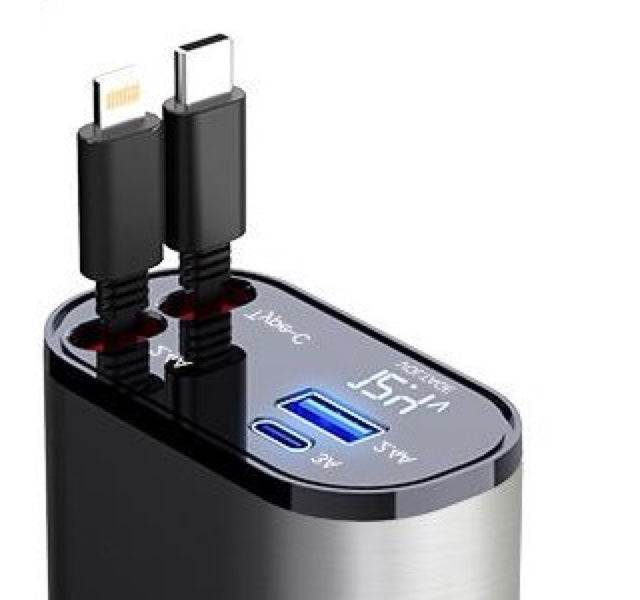 4-in-1 retractable car charger